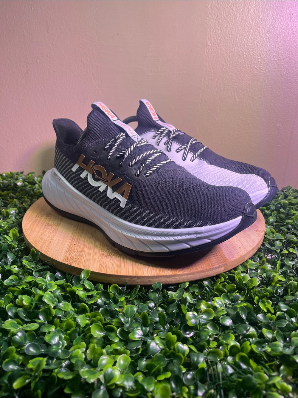 🔥 NWOT HOKA CARBON X 3 BLACK GOLD ATHLETIC RUNNING SHOES MENS SIZE 11D